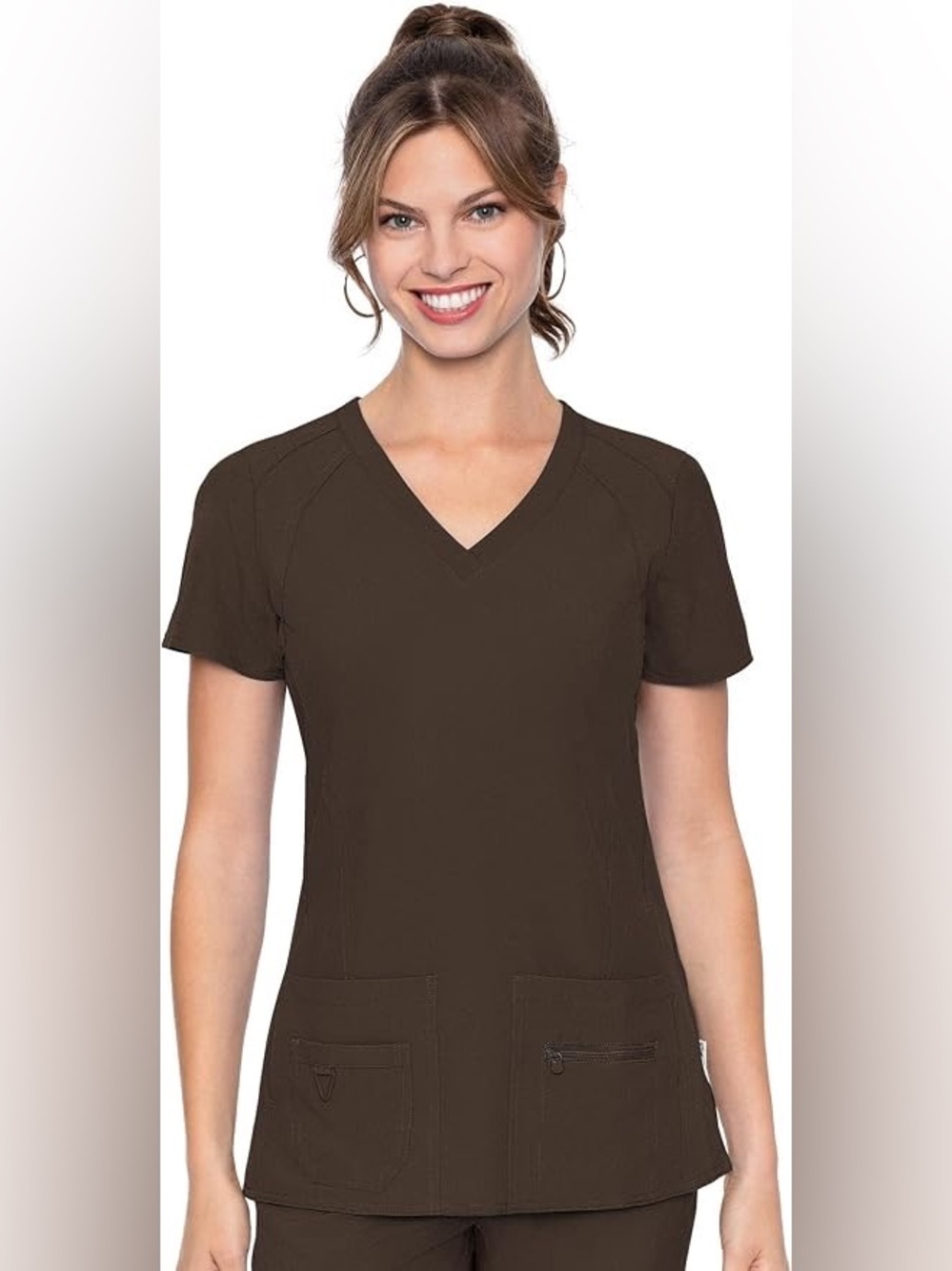Med Couture Women’s Dark Brown/ Espresso scrub sets